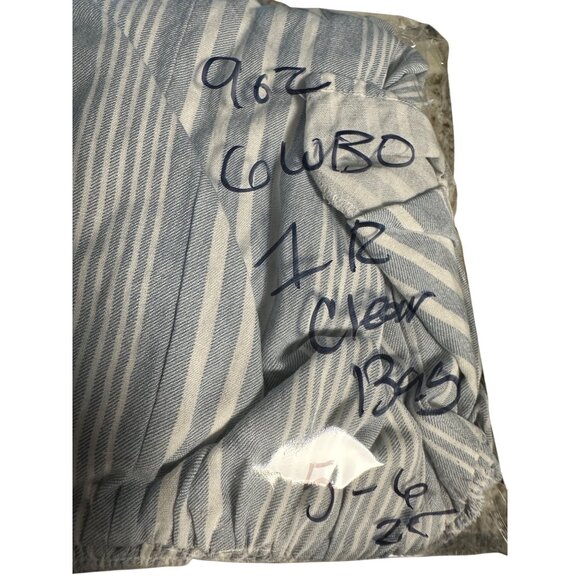 Sincerely Jules Striped Smocked Midi Dress Ruffle Strap sweetheart Lace-Up Front - Picture 9 of 9